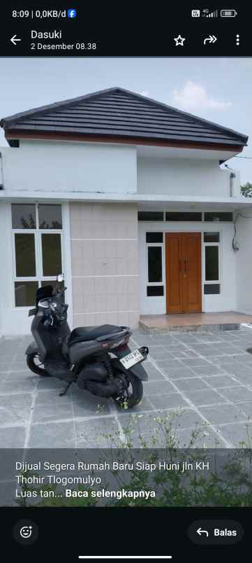 dijual rumah tlogomulyo