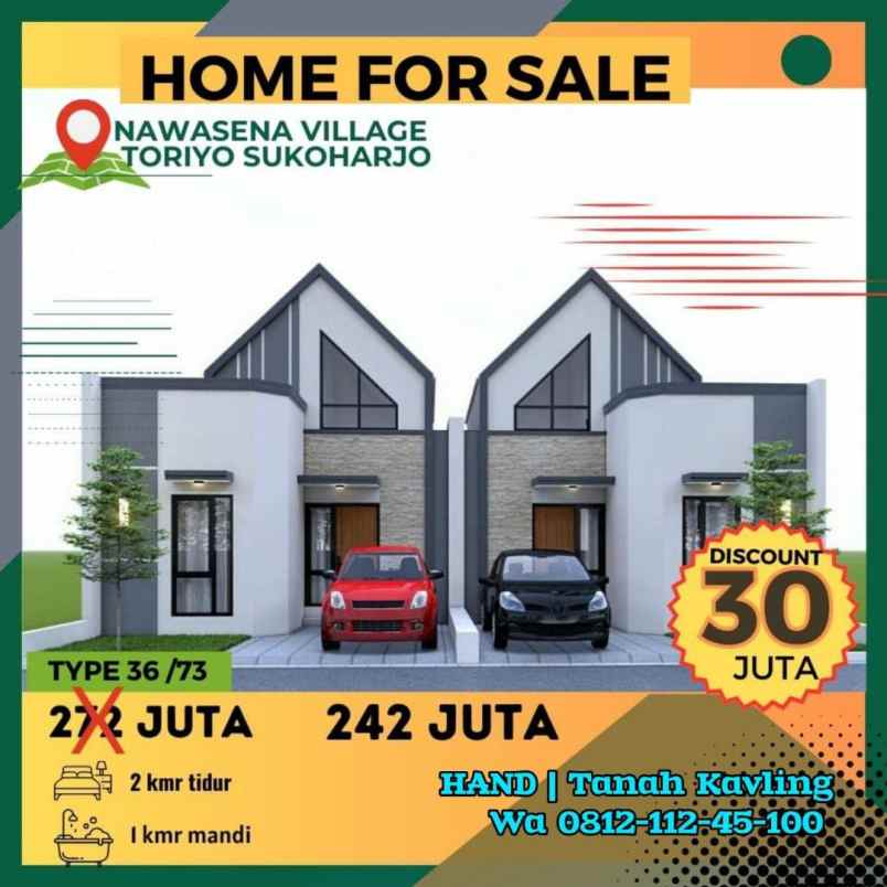 dijual rumah toriyo bendosari sukoharjo