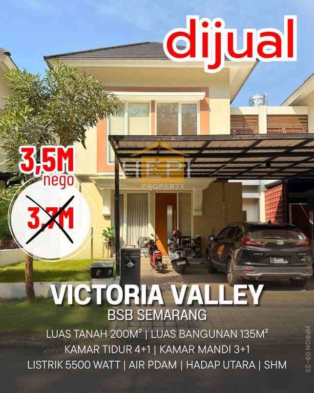 dijual rumah victoria valley citraland