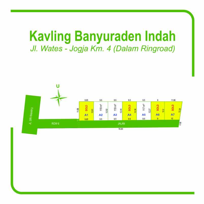 dijual tanah banyuraden yogyakarta