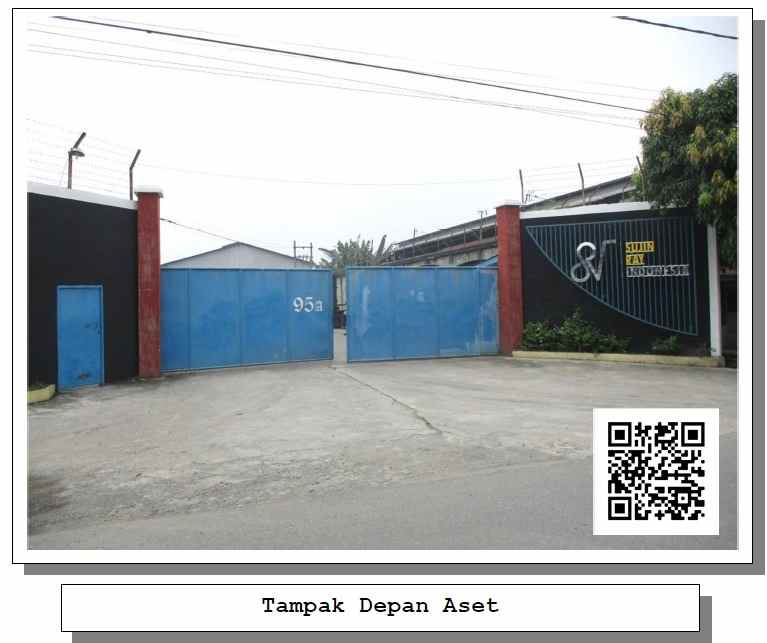 dijual tanah dan bangunan pabrik workshop