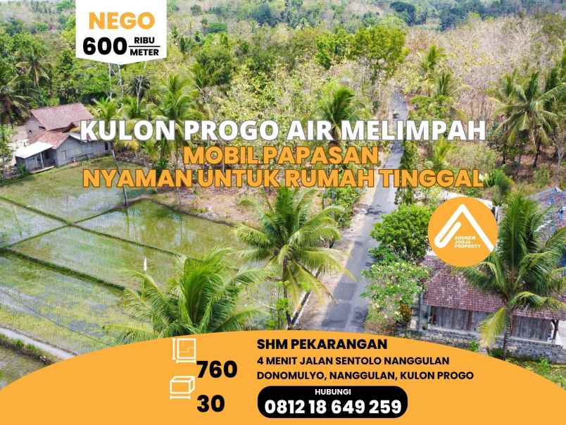 dijual tanah donomulyo nanggulan kulon