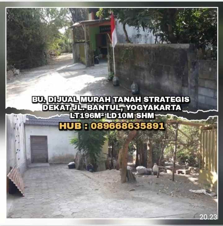 dijual tanah dusun jaranan jl bantul km