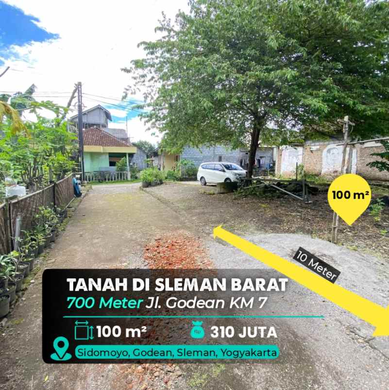 dijual tanah godean km 7