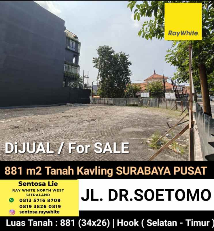 dijual tanah jalan dr soetomo