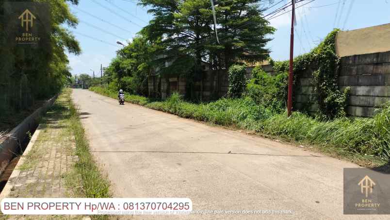 dijual tanah jl pltgu muara tawar