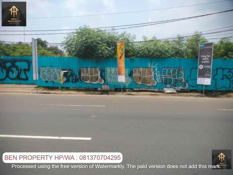 dijual tanah jl raya serpong pondok