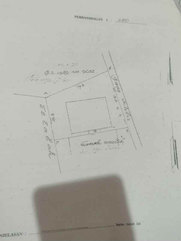 dijual tanah jl singasari utara