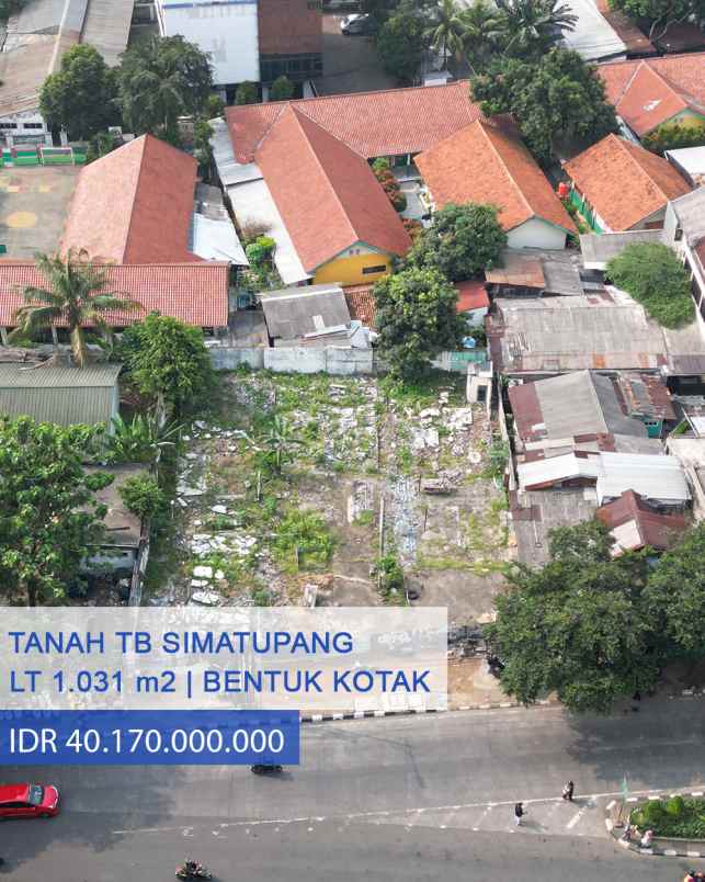 dijual tanah jl tb simatupang no 69