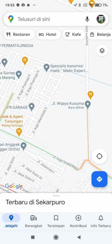 dijual tanah jl wijaya kusuma desa