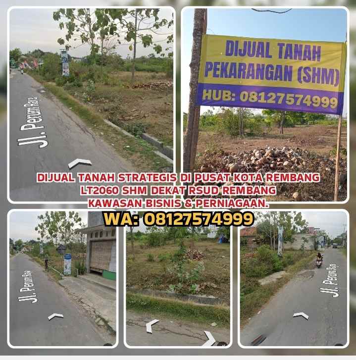 dijual tanah kabongan kidul rembang