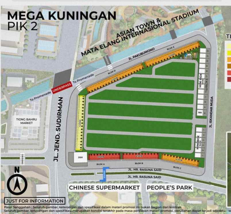 dijual tanah kavling mega kuningan mini