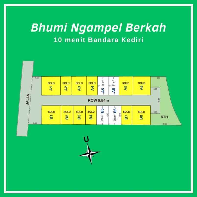 dijual tanah ngampel mojoroto kediri