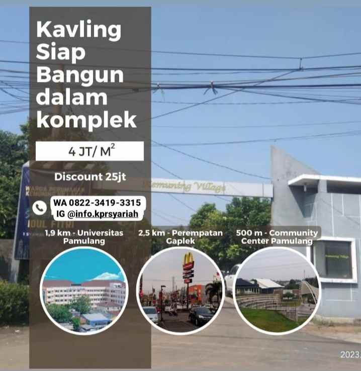 dijual tanah pamulang