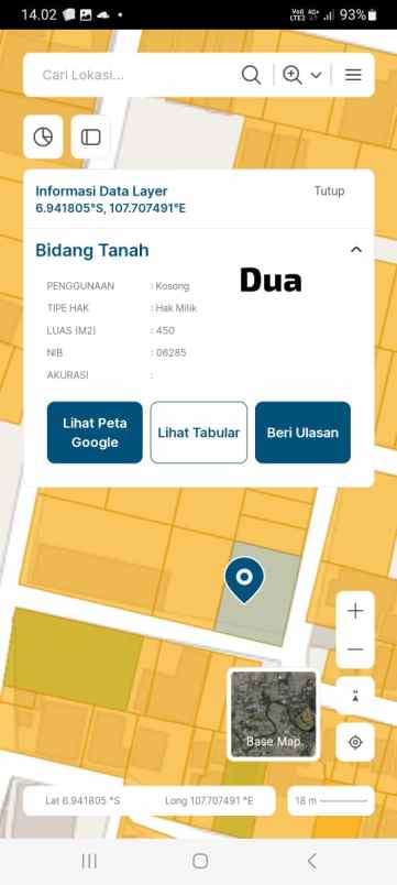 dijual tanah panyileukan