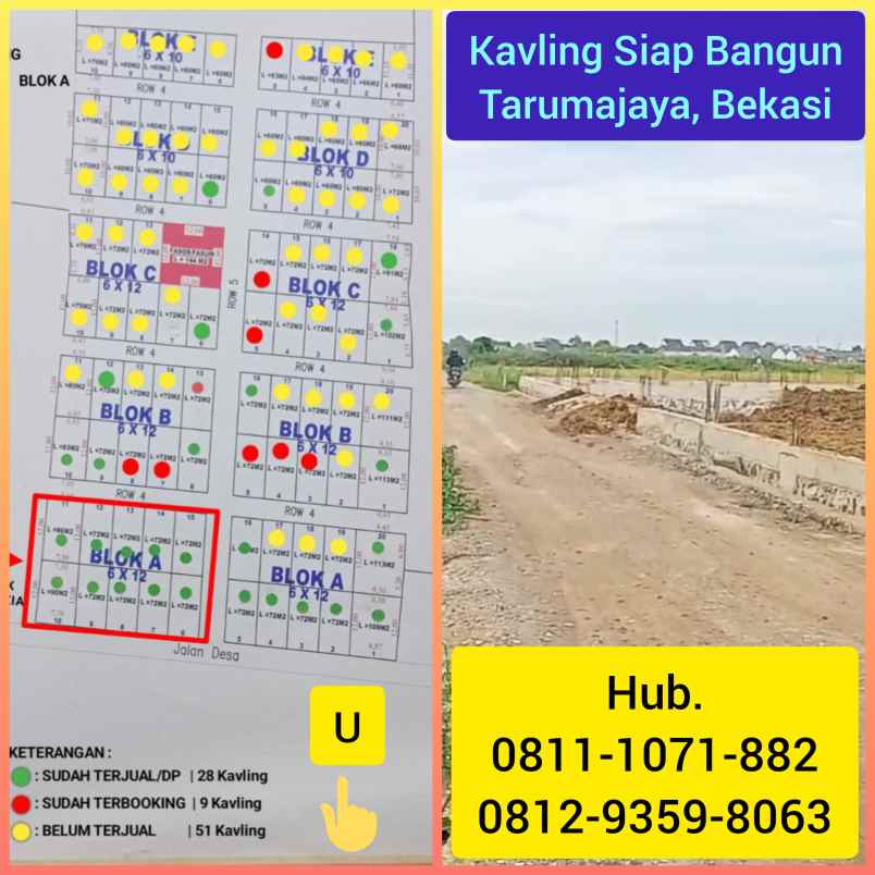 dijual tanah tarumajaya bekasi