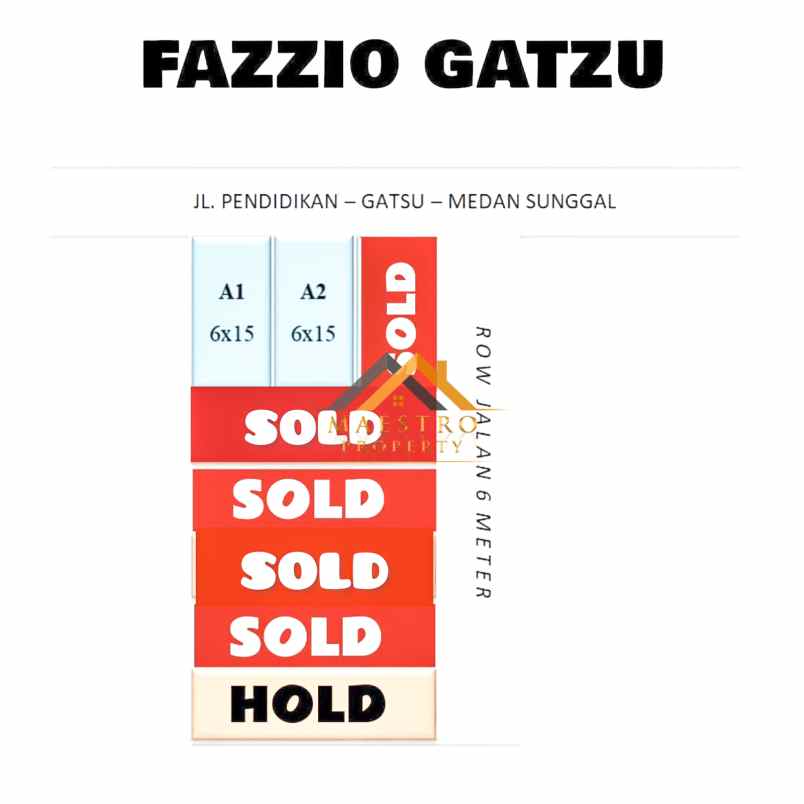 dijual villa fazzio gatsu jalan