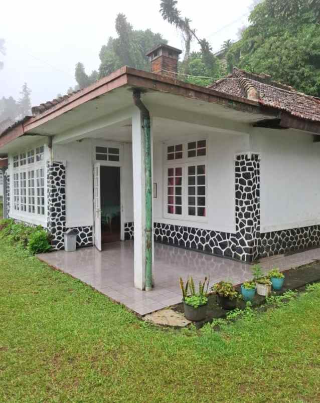 dijual villa jalan raya puncak cisarua