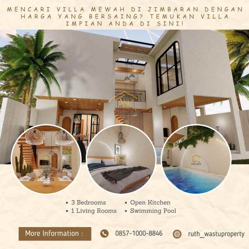 dijual villa jimbaran kuta selatan