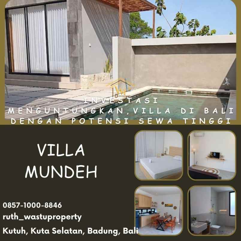 dijual villa kutuh kuta selatan badung bali