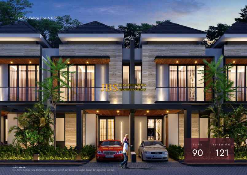 dijual villa pacific palace jalan besar