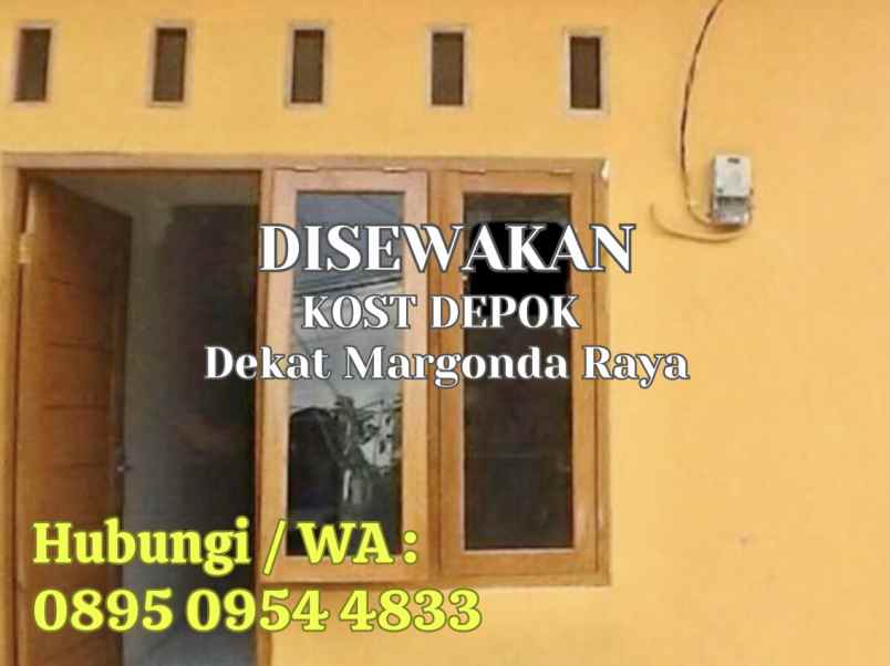 disewakan kost di margonda depok jawa barat siap huni