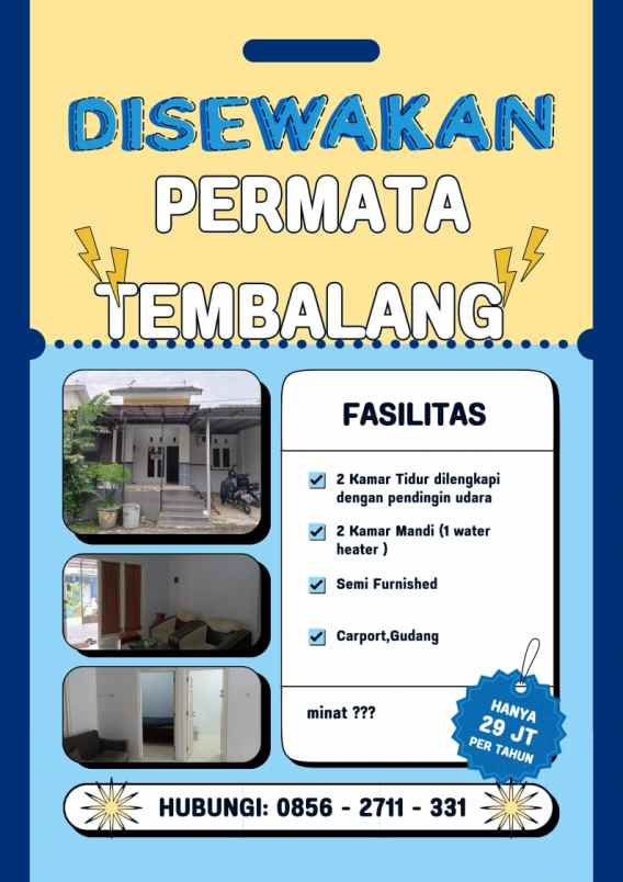 disewakan rumah permata tembalang
