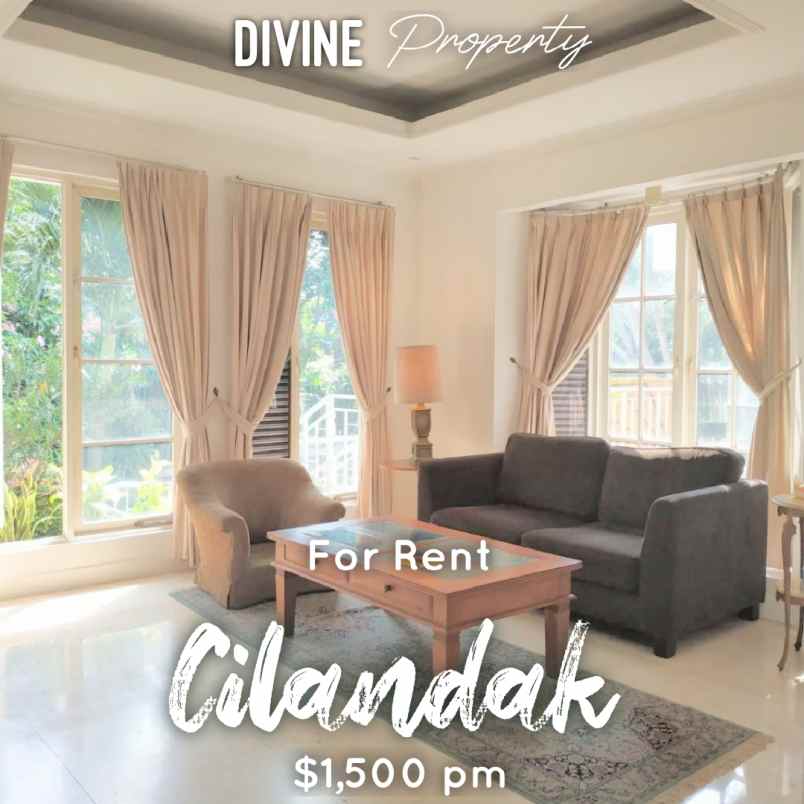 european style townhouse for rent at cilandak