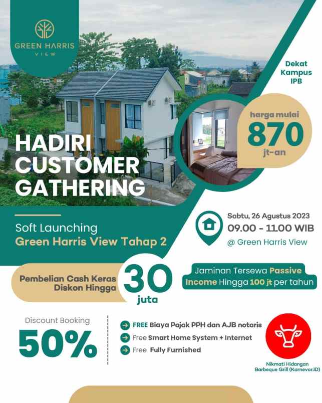 green harris view investasi properti rumah kost