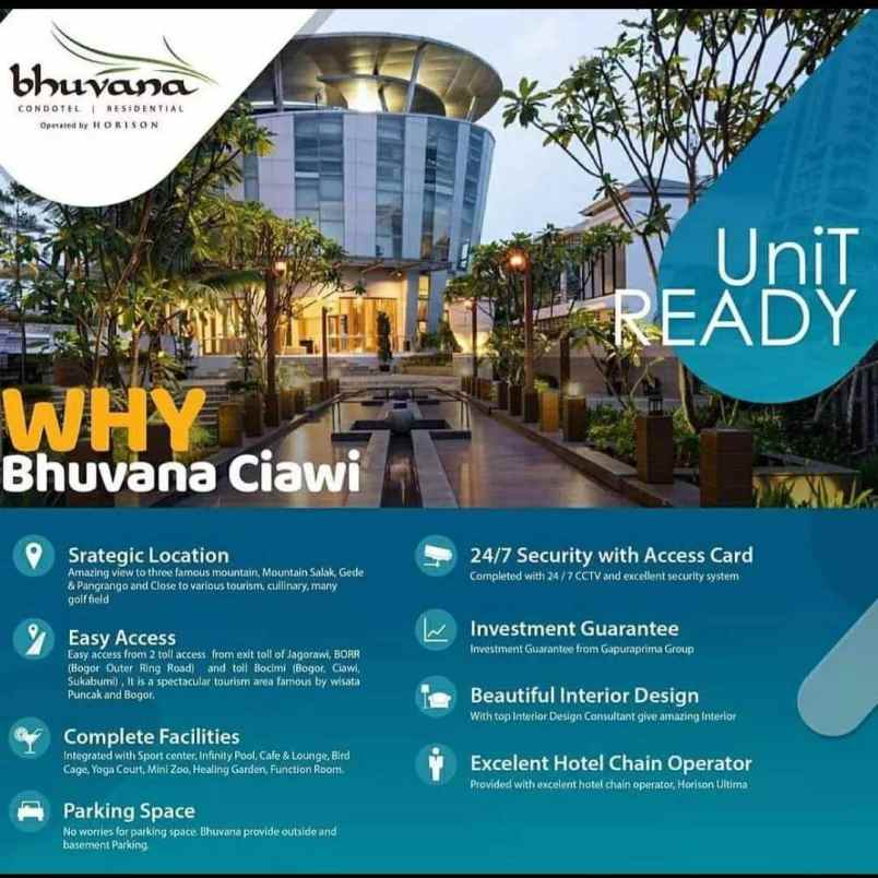 hunian investasi di bogor view gunung fasilitas hotel