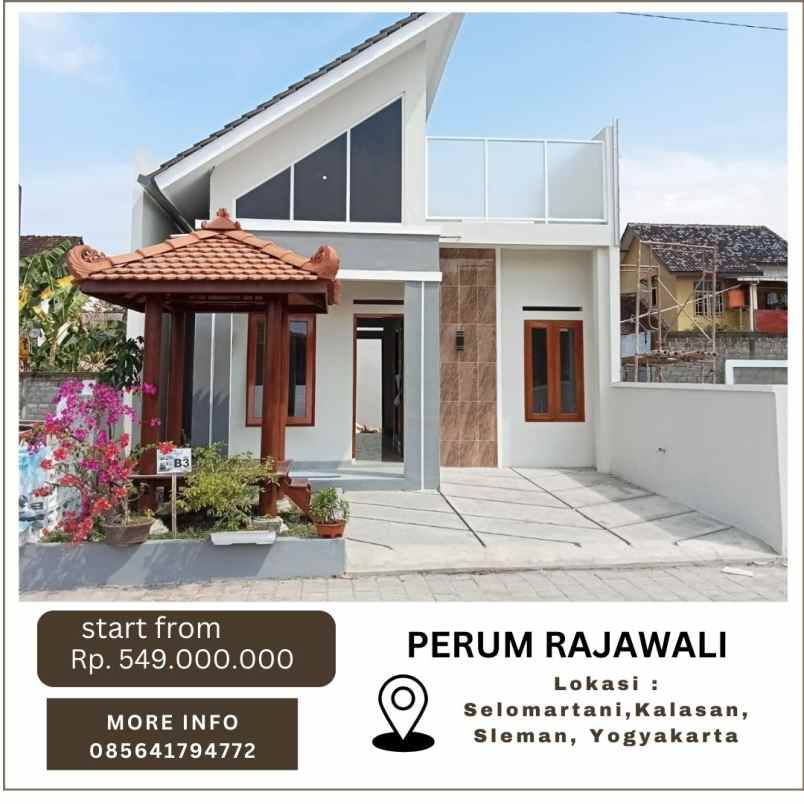 hunian modern dengan rooftop di selomartani kalasan