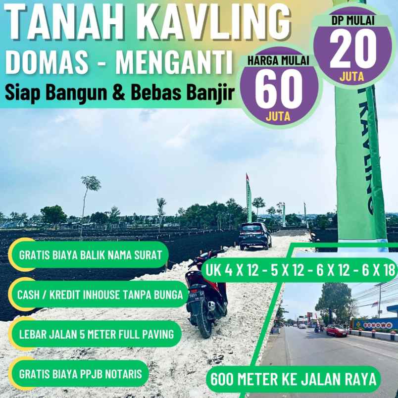 kavling domas dp 20 juta