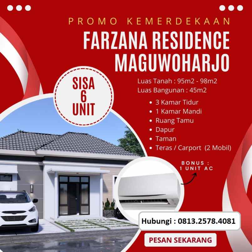 promo merdeka rumah modern dekat kampus upn jogja