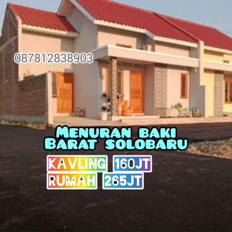 promo rumah menuran baki sukoharjo