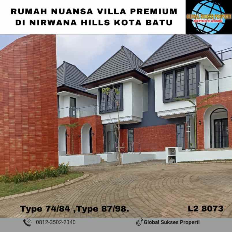 promo rumah vila barubharga bagus di temas kota batu