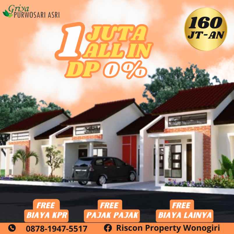 rumah 160jt an wonogiri kota