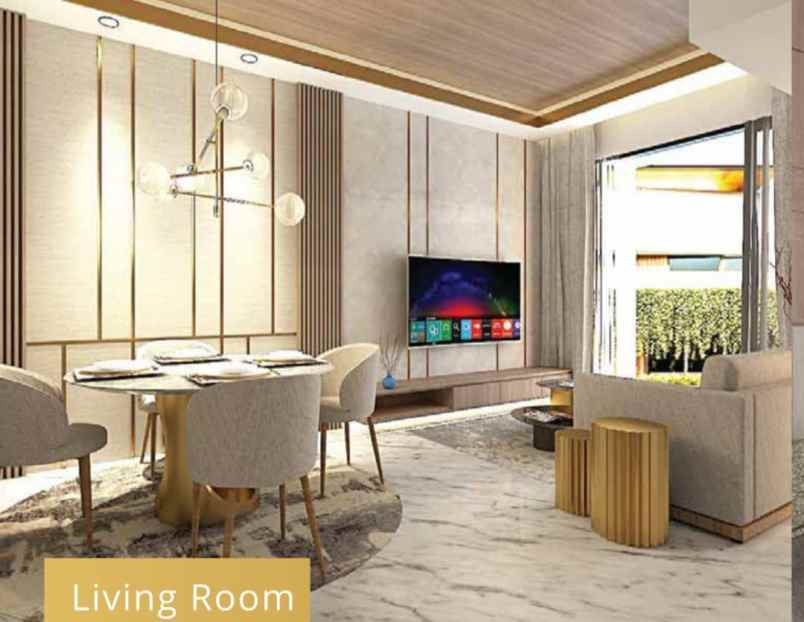 rumah baru 3 lantai dalam townhouse pondok indah