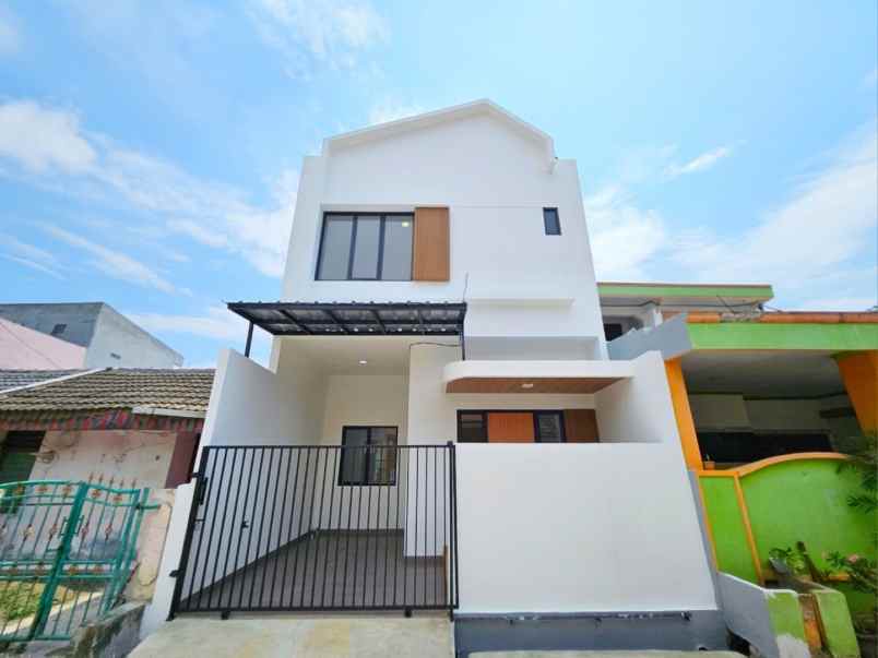 rumah baru modern minimalis pondok ungu permai bekasi