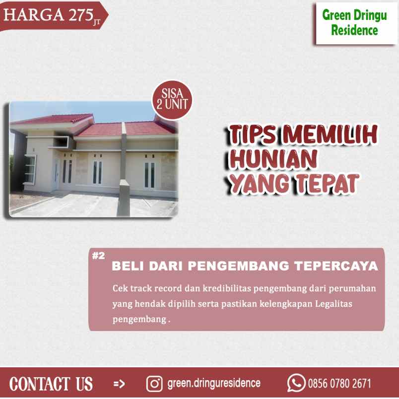 rumah baru siap huni di probolinggo 200 jutaan