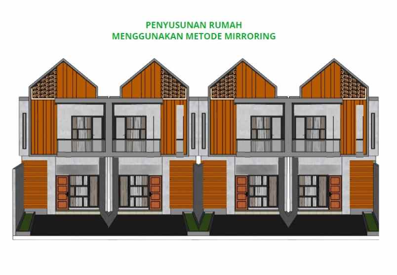 rumah cantik di reni jaya di atas villa pamulang