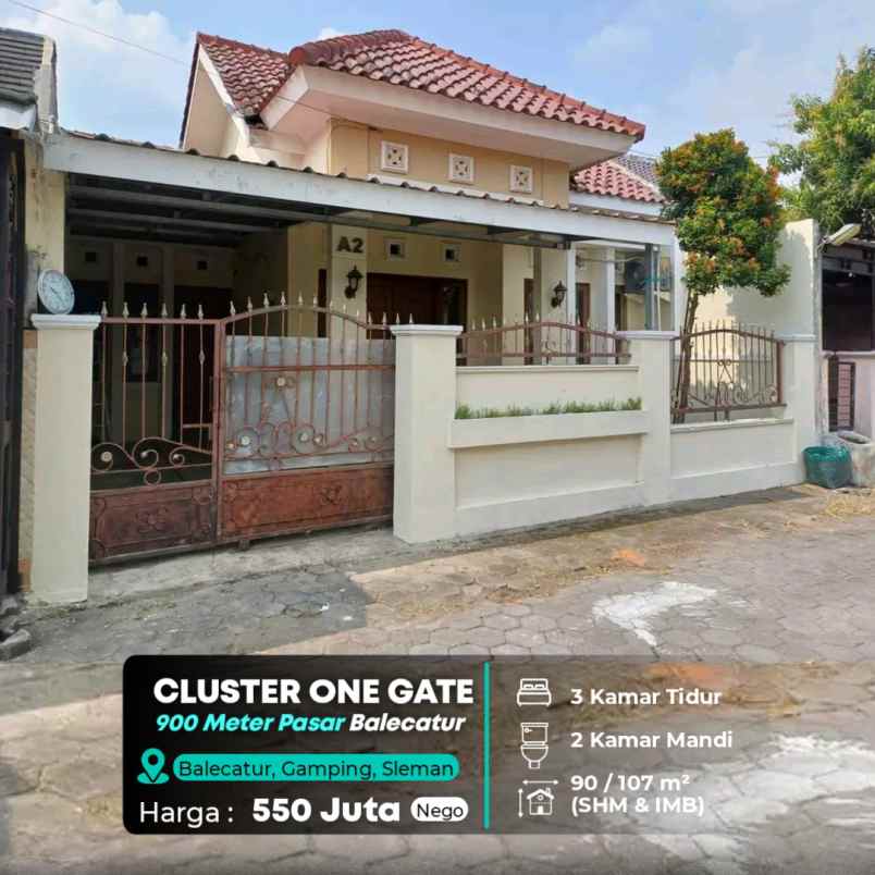 rumah free furniture dalam perumahan di gamping sleman