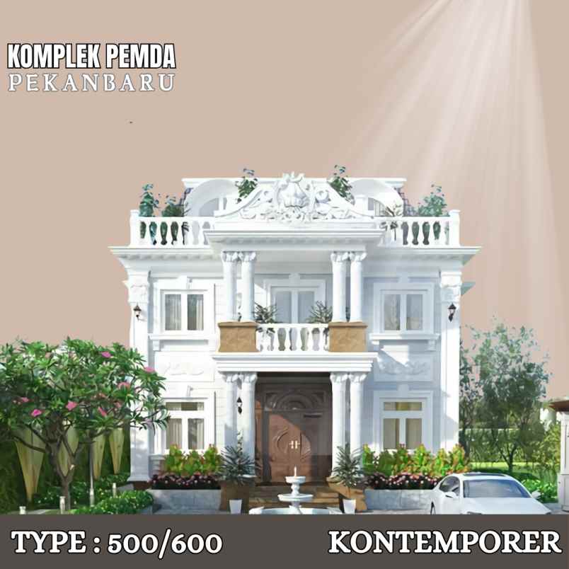 rumah impian 2 lantai di komplek pemda pekanbaru