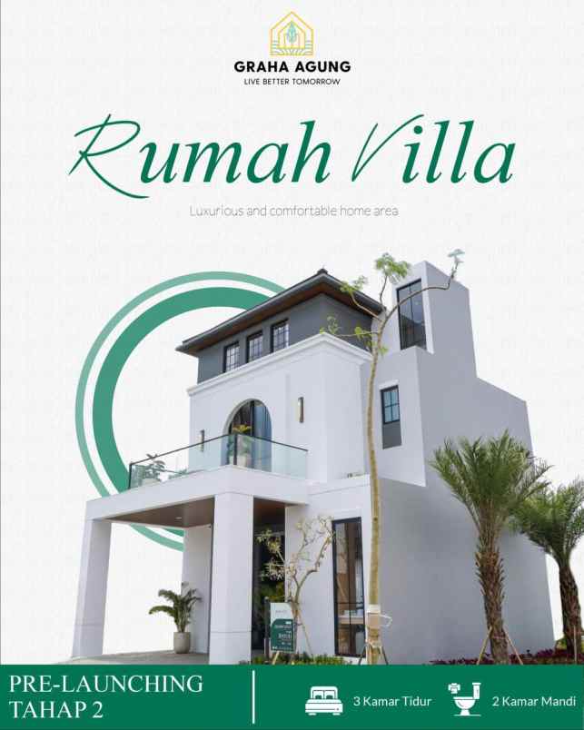 rumah konsep villa mewah di kota malang