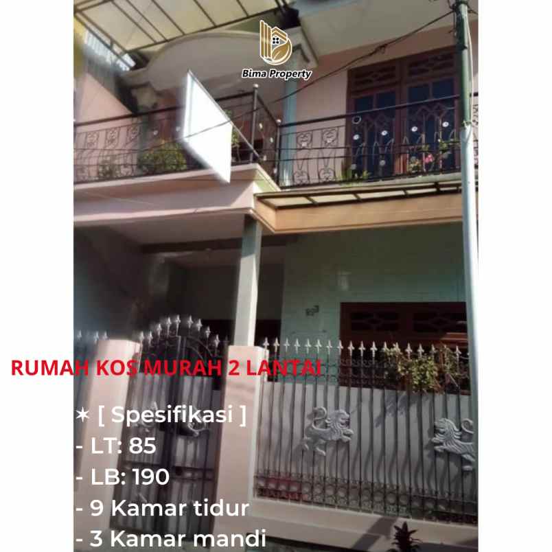 rumah kos murah 2 lantai di kota malang