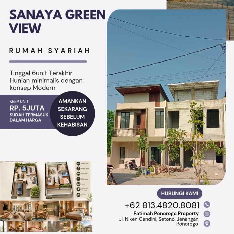 rumah lokasi strategis 2 lantai di ponorogo