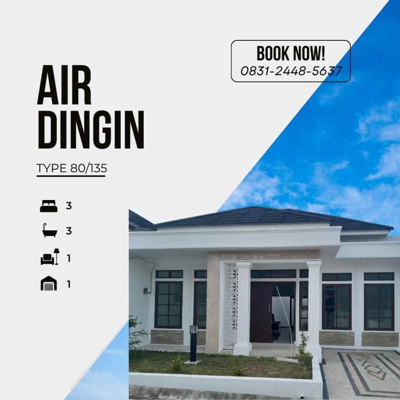 rumah mewah di jalan air dingin