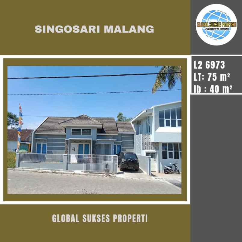 rumah modern minimalis di green palma singosari malang