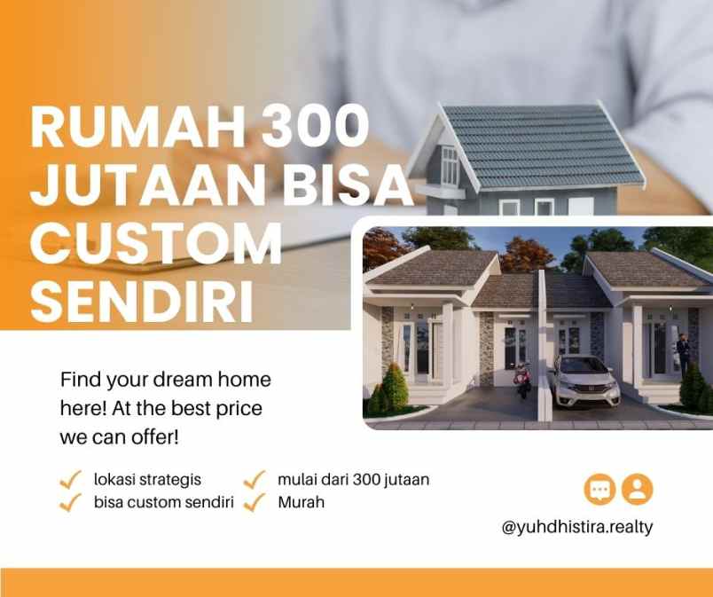 rumah murah 300 jutaan saja bisa custom di kasihan