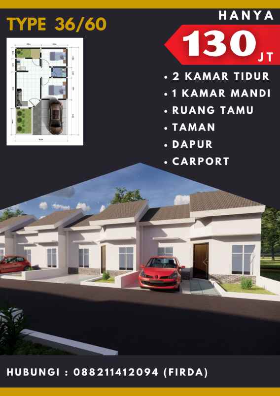 rumah murah deket stasiun daru