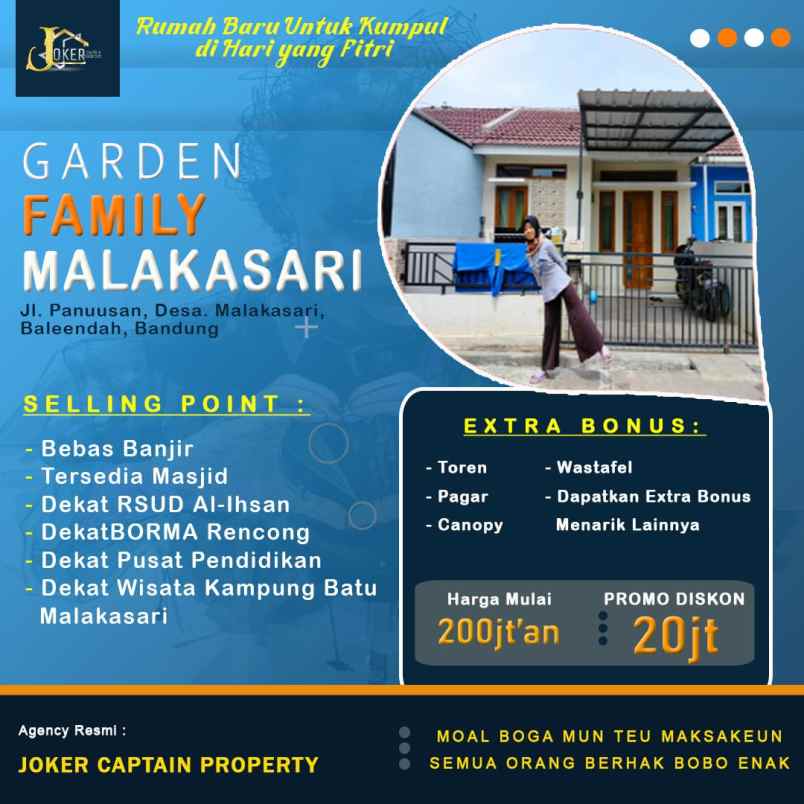 rumah ready stock dan indent murah